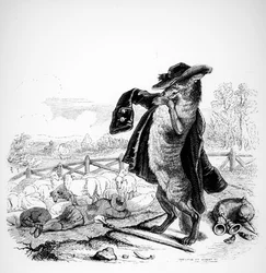 Le loup devenu berger, illustration pour 